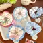 AqToCna 1 Cô Gái Đầu Dây Nơ Dây Buộc Tóc Ruột Lớn Tóc Nữ Scrunchies Phong Cách Hàn Quốc Mũ Tóc Dây AqToCna