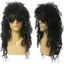 DELMER Nam Xoăn Tóc Hippie 70s 80s Disco Halloween Tổng Hợp Ngộ nghĩnh Punk Fasion Giả Retro Cosplay Tóc Giả