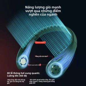 Quạt Treo Cổ Treo Phong Cách Cổ Lười Có Thể Gập Lại Sạc Nhỏ Treo Đầu Quạt Cổ Bán Buôn Có Sẵn
