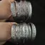 ECK Retro Mở Vòng Tay Trang Sức Vintage Tây Tạng Bạc Totem Khắc Lắc Tay Còng HOT