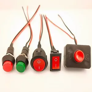 Mạch Ô Tô Sửa Đổi Nút Nhấn Công Tắc Xe Máy Điện Xe Điện Sửa Đổi Công Tắc Nhỏ 12V24V26.3.26