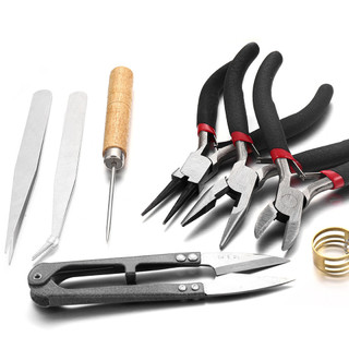 1 Bộ Dụng Cụ Làm Đồ Trang Sức Bộ Kìm Bộ Thép Không Gỉ Cắt Kim Loại Kéo Trang Sức Làm Nhíp
