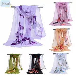 Khăn voan dài JVSUB Nữ Mềm Quấn Lady Butterfly
