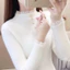 Áo Len Giệt Kim phối ren nửa cổ kết hợp lông mềm
