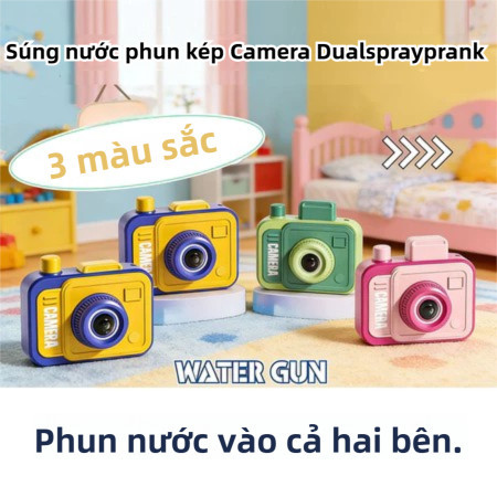 Máy Ảnh Xịt Nước Hai Mặt - Đồ chơi prank vui nhộn, chơi nước lễ hội Songkran | Quà tặng trẻ em, tiệc bể bơi