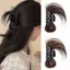 FUHUIOT Fluffy Messy Bun, Kẹp móng vuốt chịu nhiệt thanh lịch Bộ tóc tổng hợp, Phần mở rộng tóc kiểu cổ điển Lớp lông tơ thẳng Chignon dành cho nữ