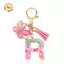 CANAMEK A-Z Dreamy Sequin Chữ Cái Móc Khóa Cho Nữ sel Bướm Mặt Dây Chuyền Ban Đầu Móc Khóa Ví Treo Túi Quyến Rũ Móc Chìa Khóa Xe CSF