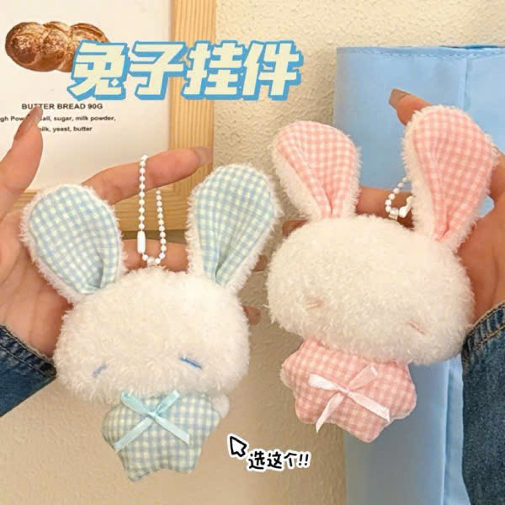 [ tổng kho sỉ ] Móc khoá thỏ mắt hí treo balo túi xách, ghim cài xinh xắn 12cm | BigBuy360 - bigbuy360.vn