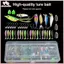 THÊM Mồi Câu Cá Bộ Mồi Mềm Và Cứng Bộ Bánh Răng Lớp Jig Thìa Cho Bass Pike Quay Câu Chuyện Phụ Kiện Có Hộp BSS