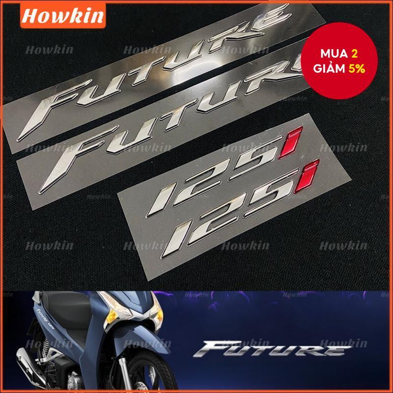 HCM 2 Chiếc Future 125 Cứng Dập Nổi 3D Miếng Dán Chất Lượng Cao Cấp Thay Thế Decal Dính
