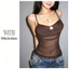Milyfashion Melade Màu Gạc Khâu Giả Hai Mảnh Phù Hợp Với Cô Gái Nóng Sling Ngắn Top Y2K 0WBL