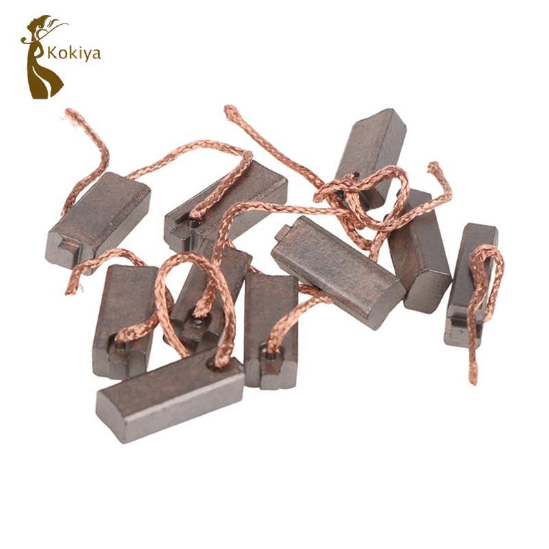 10 Cái Chung Động Cơ Điện Bàn Chải Carbon Bộ Điều Chỉnh lưỡng kim Với Bên Dây Thay Thế Công Cụ Điện Cho Xe Ô Tô Ô Tô