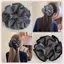 JRP Maill Kẻ Sọc Ren Tóc Scrunchies Dành Cho Nữ Cô Gái Đuôi Ngựa Giá Đỡ Dây Buộc Tóc Co Giãn Phụ Kiện Tóc JRP