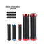 Tay Lái Xe Đạp Tay Cầm Silicon Chống Trơn Trượt Chống Sốc Khóa MTB Xe Đạp