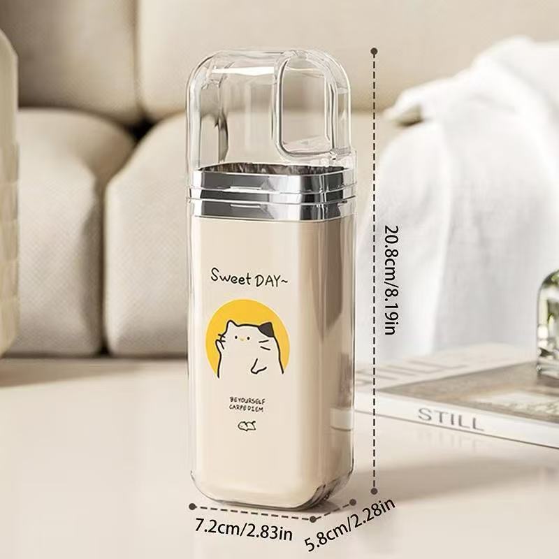 Hộp đựng kem đánh răng du lịch,bộ cốc đánh răng du lịch nhỏ gọn tiện lợi cầm tay mang đi
