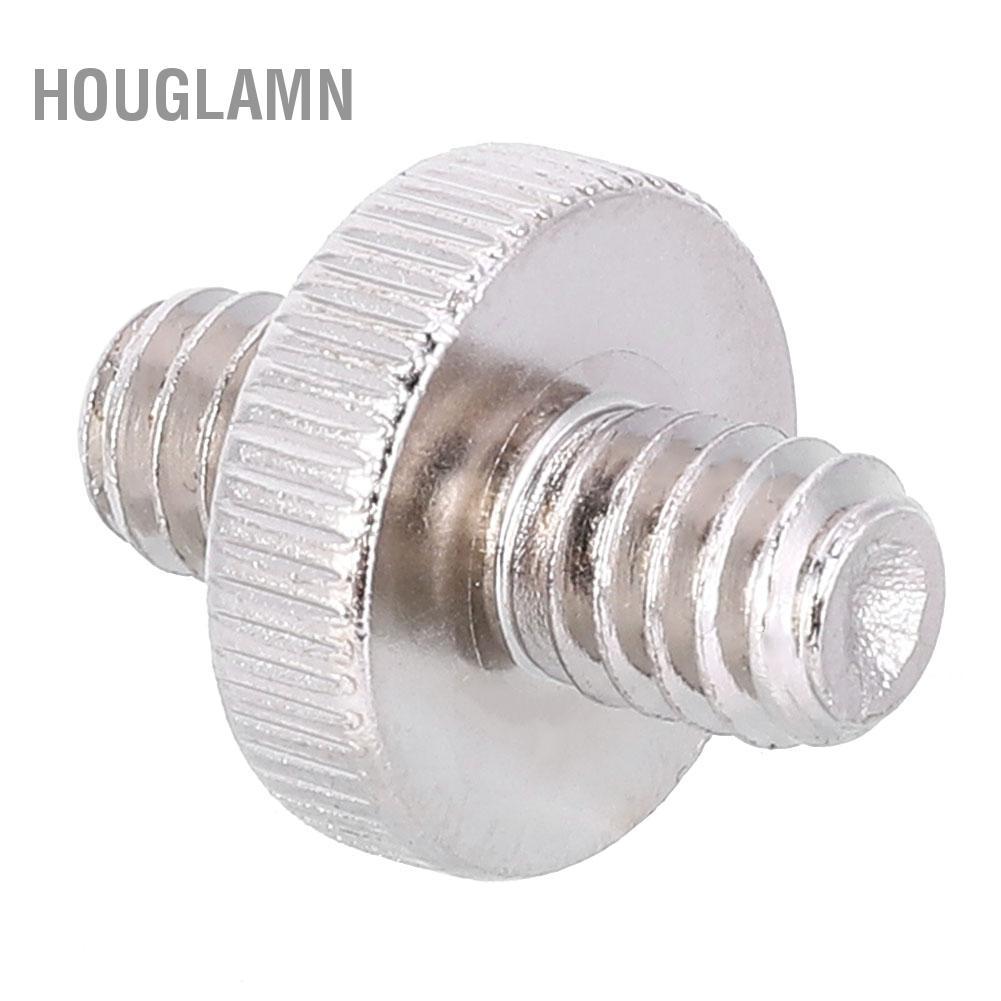 Houglamn Houglamn 1/4 Nam Sang Có Ren Bộ Chuyển Đổi Kim Loại Chân Máy Ảnh Đầu Nối Ballhead Mạ Bạc Cho Máy Ảnh DSLR Monopod Chân Đèn Phụ Kiện Video