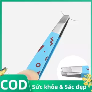 Trong Kho Phim Hoạt Hình Lông Mày Tweezer Thép Không Gỉ Slant Tóc Remover Vẻ Đẹp Trang Điểm Công Cụ Cá Tuyết