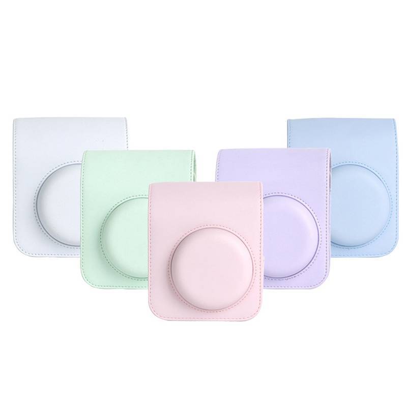 XUAN 1Pc Cho Instax Mini 12 Vỏ Máy Ảnh PU Mềm Bảo Vệ Túi Trave Cho Phim Túi Máy Ảnh Có Dây Đeo Vai VN