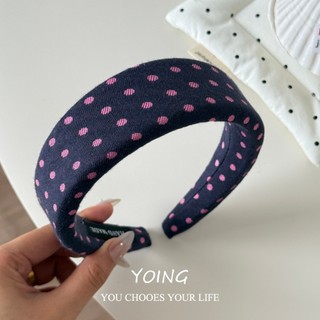 Yoing / Phong Cách Mới Phong Cách Hàn Quốc Mùa Hè Dopamine Màu Chấm Bi Băng Đô Nữ
