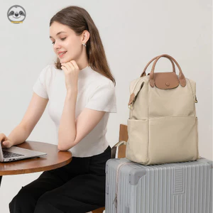 Ba lô chống trộm Nylon dung tích lớn / Túi máy tính đi lại 47cm / Ba lô du lịch ngoài trời nhẹ / Túi du lịch công sở