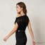 MAPLEPOET-Áo xe tăng Sheer dành cho nữ Đường viền cổ bất đối xứng Slim Fit Off One Vai Vest cho thường ngày