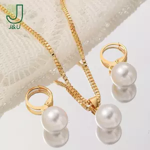 Bộ 3 Trang Sức Bông Tai Mặt Dây Chuyền Nelace Cho Nữ Quà Tặng Đám Cưới Thời Trang Tinh Tế