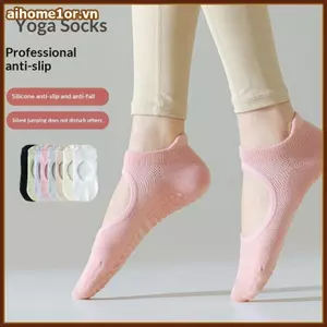 AIHOM Yoga Pilates Sos Chống Trơn Trượt Mũi Mở Liền Mạch Mềm Mại Thoáng Khí Vải Free Size Mắt Cá Chân Nữ Khiêu Vũ Thể Thao Sos Cho Tập Gym Thể Dục,