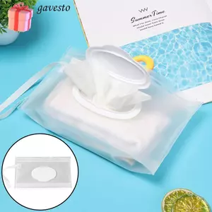 Túi đựng khăn ăn GAVESTO có thể tái sử dụng Dây đeo Snap làm sạch Hộp đựng mỹ phẩm