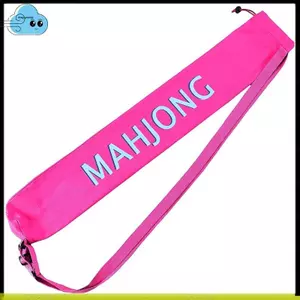 Túi thảm mạt chược dài Túi thảm mạt chược Túi lưu trữ du lịch di động Ống vải dây rút có dây đeo đôi