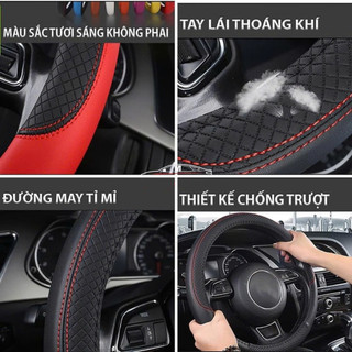 Bọc Vô Lăng Da Ô Tô Cao Cấp SH Autocare Da Mềm Mại Chắc Tay Lái Dành Cho Xe 4-7-16 Chỗ