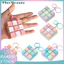 < Pluscloth > Móc khóa bàn phím Fidget 9 phím – Nút giải nén đồ chơi lo âu giảm căng thẳng di động dành cho người lớn Thiết kế móc khóa trẻ em để dễ dàng mang theo Fidget di động