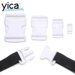 YICA 2 / 5 / 10 / 20 / 30 Chiếc Khóa Cong Nhựa Chất Lượng Cao Màu Trắng Túi Dây Đeo Webbing Paracord Vòng Tay Khóa
