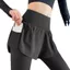 Quần Legging Váy BRARAA, Váy Lớp Phủ Bên Túi Quần Tập Yoga Nữ, Mùa Hè Mặc Eo Co Giãn Nhanh Khô Toàn Bộ Chiều Dài Quần Legging Thể Thao Chạy Bộ