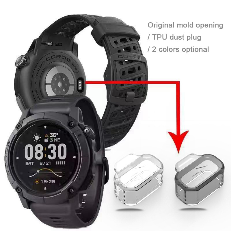 5-10 Chiếc Đồng Hồ Thông Minh Cổng Sạc Cho Coros Vertix Pace Pro 4 3 2 2s Nomad Đa Năng Chống Bụi Chặn Nắp Silicon Cho Coros Apex 4 2 Pro 46mm 42mm TPU Bụi Mềm Cắm