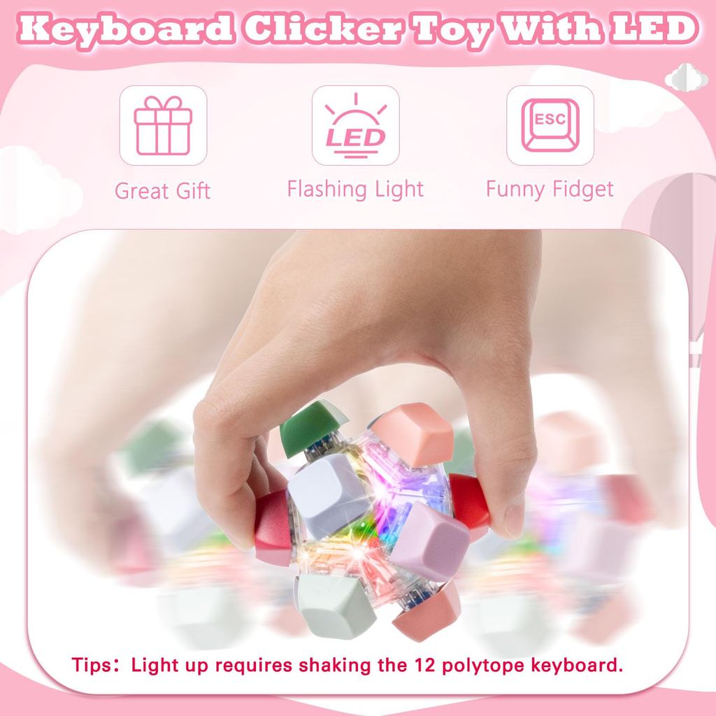 2 Chiếc Di Động 12 Chìa Khóa Bóng Ma Thuật Fidget Đồ Chơi Bàn Phím Mini Nút Clicker Ba Lô Quyến Rũ Giảm Căng Thẳng Móc Khóa Để Sử Dụng Hàng Ngày Quà Tặng Ngày Lễ