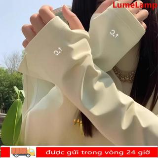 LUMELAMP Tay áo rộng, Vỏ bọc tay áo thoải mái thoáng khí, Vòng tay bảo vệ chống nắng bằng lụa băng thời trang Nam giới