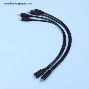 VFZ USB C Bộ Chia Cáp Loại C Bộ Chia Cáp 1 Đến 2 Dây Nối Dài Bộ Chuyển Đổi Nguồn 3A 15W Nhiều Thiết Bị Cáp Sạc Adapter OTE