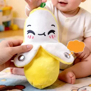 Trẻ Em Chuối Trái Cây Cảm Ứng Đánh Đồ Chơi Âm Nhạc Sáng Tạo Búp Bê Kawaii Cha Mẹ-Con Đồ Chơi Cảm Giác Đảng Trò Chơi saixit2vn