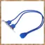 20 Pin Sang Dual USB3.0 Cáp Nối Dài Vách Ngăn USB 3.0 Tốc Độ Cao Giá Đỡ Mở Rộng Bảng Điều Khiển 2 Cổng Bo Mạch Chủ Cáp