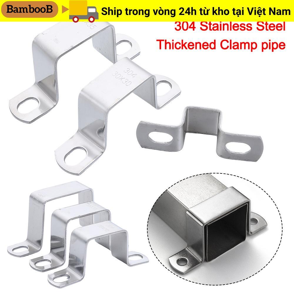 Thẻ ống BAMBOOB Ohm, Kẹp thép không gỉ 304 dày, kẹp ống hệ thống nước hình chữ U