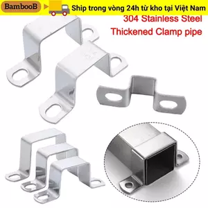 Thẻ ống BAMBOOB Ohm, Kẹp thép không gỉ 304 dày, kẹp ống hệ thống nước hình chữ U