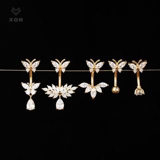 [XON] Nhẫn rốn bướm thời trang đơn giản dành cho nữ Cô gái Nhẫn nút bụng tinh tế Quà tặng trang sức xỏ khuyên bụng gợi cảm [Mina]