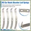 4 Hệ thống treo lò xo lá thép cho D12 B14 B24 B16 B36 RC Xe tải nâng cấp các bộ phận phụ kiện