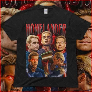 GC1 Homelander The Boys Series 5 Áo Thun Mềm Siêu Anh Hùng Tee Phim Quạt Quà Tặng GC1