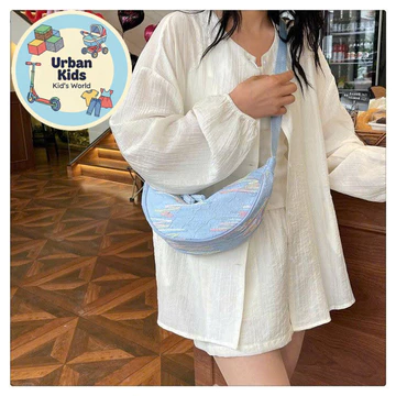 Women's Nylon Underarm Bag – White