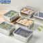 <cosyh>Set of 6 Stainless Steel Food Storage Containers Stackable with See Through Lids