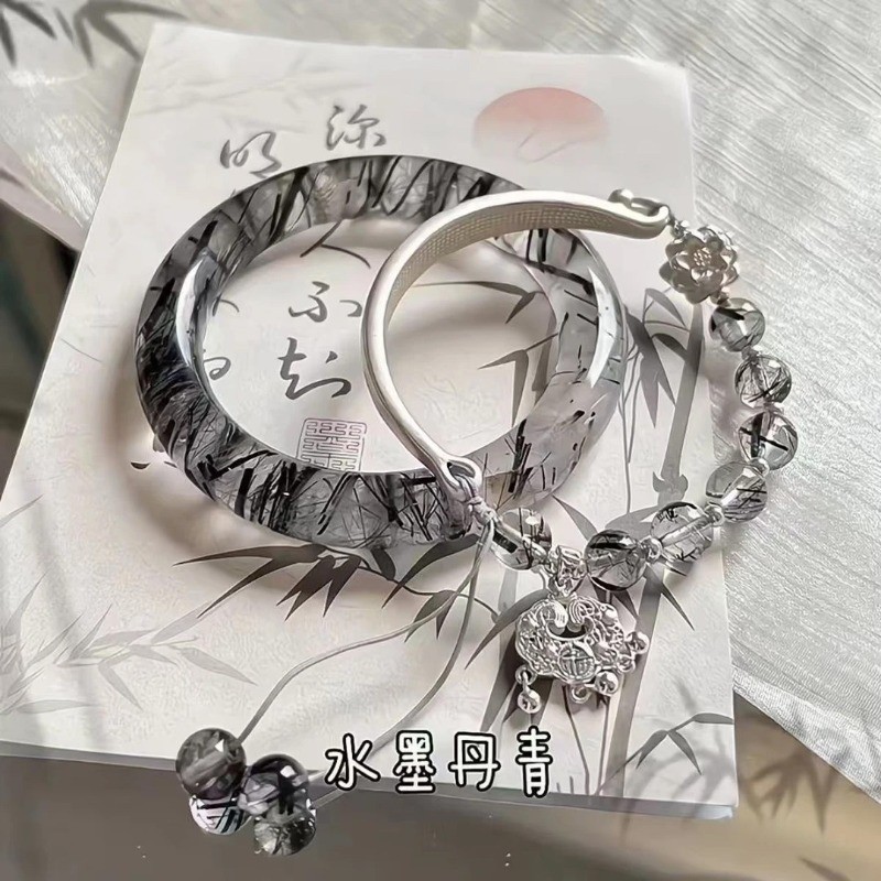 Vòng Tay Cáo Xanh Phong Cách Trung Quốc Mới Phong Cách Retro Cổ điển Cá Tính Khí Chất Vòng đeo Tay An Toàn