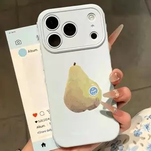 Trái cây lê Thích hợp iPhone 17/16 trường hợp điện thoại 1512 mới 1314