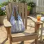 BeautifulHomeA Túi vải Hobo sọc lớn dành cho nữ Trang trí nơ ren Túi Tote đeo vai có thể đảo ngược cho chuyến đi nghỉ mát VN