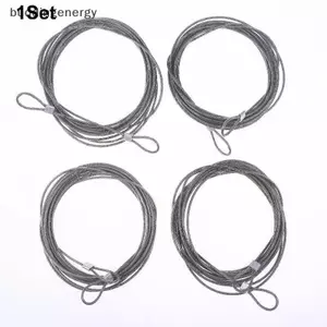 {BUDDI} 4 / 8 CÁI Dây thép không gỉ 4M 304 Dây tán Dây câu cá Cáp nâng dây phơi quần áo Đường kính 2mm Bộ chống rỉ sét {buddingenergy}